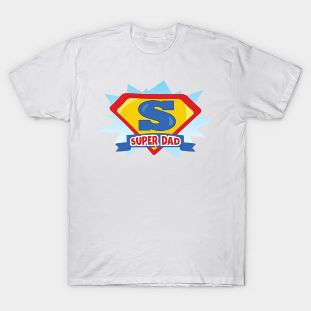 Father's Day, Dad, Super Dad, Best Dad, Superhero T-Shirt by Jelena Dunčević